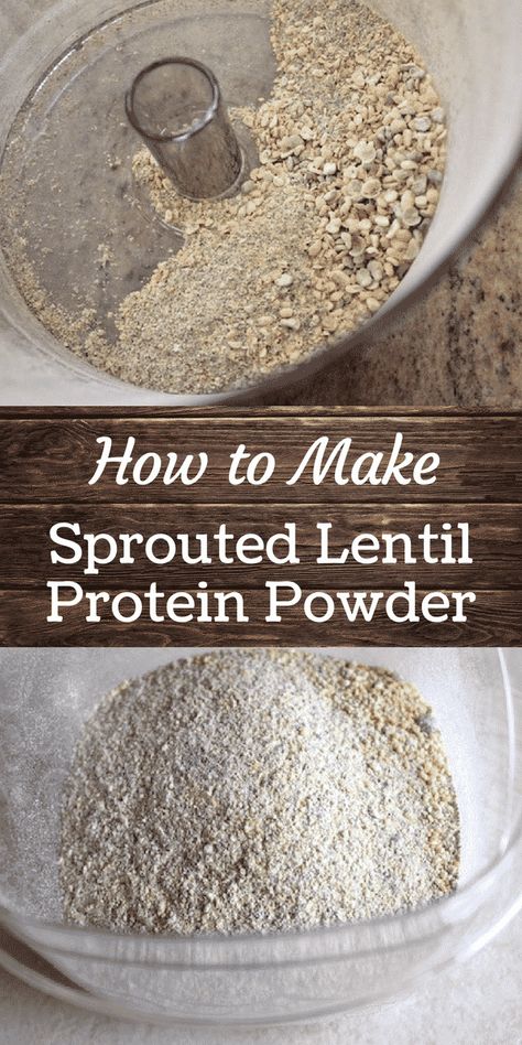 Here's a recipe for how to make your own Homemade Sprouted Lentil Protein Powder using lentils you sprout, cook, and dehydrate yourself.  It's an easy and cost-saving recipe once you get the hang of it. #sprouting #diy #sprouted #vegan #dehydrated #spouts #lentils Diy Pea Protein Powder, Diy Vegan Protein Powder, Protien Powders Diy, Sprouted Lentils Recipes, Diy Protein Powder, Sprout Lentils, Lentil Protein, Sprouted Lentils, Homemade Protein Powder