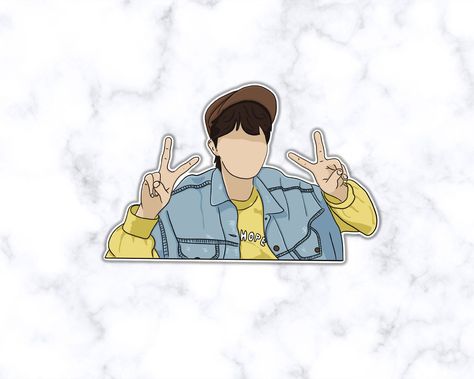 Jhope Stickers Printable, J Hope Birthday, Bts V, Printable Stickers, Cute Stickers, Bts, Gift Card, Etsy Accessories, Vinyl