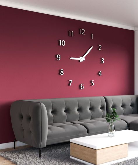 Burgundy Living Room, Burgundy Walls, Room Color Combination, Wall Color Combination, Living Room Wall Designs, Living Room Wall Color, Room Wall Colors, Living Room Themes, Room Wall Painting