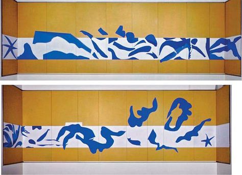 La Piscine, the masterful cutouts in a room-size installation that joyfully distills the essence of swimming and sea life. Pablo Picasso Paintings, Art Movements, Picasso Paintings, Spanish Art, Abstract Words, Watercolor Artists, Paint Shades, Room Size, Tattoo Inspo