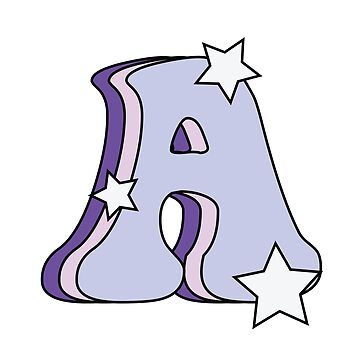 Purple Letter Aesthetic, Letter A Wallpaper Aesthetic, Inisial Aesthetic A, Letra A Aesthetic, Alfabet Aesthetic, Purple Alphabet Letters, Kuromi Purple, Purple Stickers, Purple Colour Shades