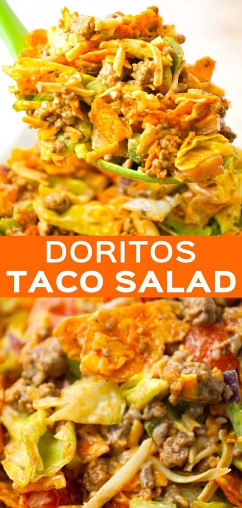 Doritos Taco Salad, Dorito Taco Salad, Dorito Taco Salad Recipe, Dorito Taco, Taco Salad Doritos, Doritos Taco, Taco Salat, Chili Relleno, Taco Salads