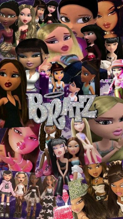 bratz wallpaper bratz collage bratz pfp Bratz Dolls Aesthetic Wallpaper Cartoon, Bratz Theme Wallpaper, Bratz Doll Aesthetic Wallpaper, Bratz Collage Wallpaper, Bratz Collage, Bratz Wallpaper Aesthetic, Bratz Wallpaper Iphone, Bratz Aesthetic Wallpaper, Bratz Pfp