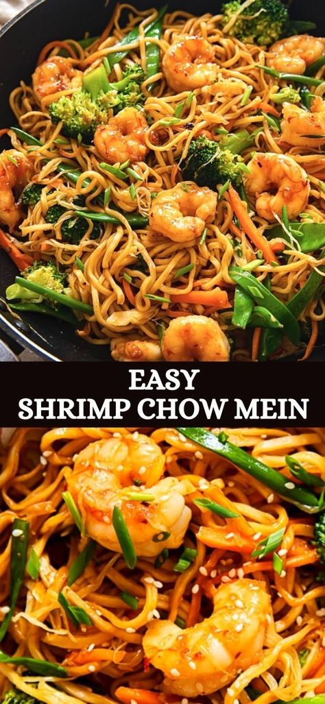 Beef Chow Mein Recipe, Shrimp Noodles Recipes, Shrimp Chow Mein, Beef Noodle Stir Fry, Raw Seafood, Beef Chow Mein, Vegetable Chow Mein, Noodle Stir Fry, Homemade Chinese Food