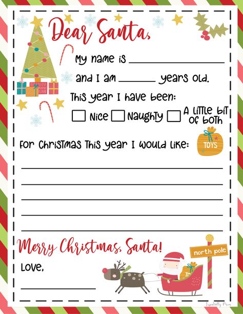 FREE Dear Santa Letter Printable | Letter Santa Free Printable Free Santa Letter Template, Free Printable Santa Letters, Christmas Wish List Template, Free Letters From Santa, Christmas Letter Template, Dear Santa Letter, Santa Template, Santa Letter Template, Santa Letter Printable