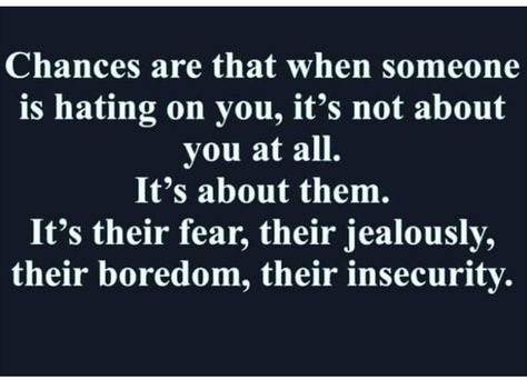 Jealous people are insecure and will never be happy for your success. Keep it moving! Insecure Women Quotes, Jealous People Quotes, Jealous Women, Jealousy Quotes, Quotes About Haters, Jealous Of You, People Quotes, Fact Quotes, Image Quotes