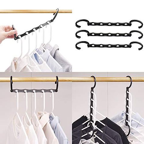 Apartment Hacks Organizing, Organize Closet, Closet Space Savers, Small Apartment Storage, Smart Closet, College Dorm Room Essentials, Apartment Storage, Space Saving Hangers, Wardrobe Organisation