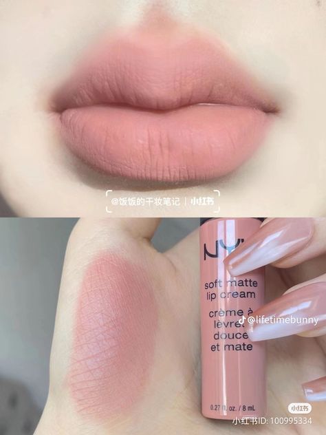 Nyx soft matte lip cream Nyx Matte Lip Cream, Thrift Outfit, Nyx Lip Cream, Nyx Matte Lipstick, Nyx Soft Matte Lip Cream, Nyx Lipstick Matte, Matte Nude Lipstick, Nyx Matte, Nyx Soft Matte