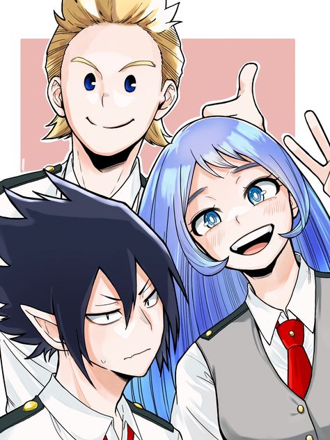 Chaos Trio, Drawing Topics, Mha Fanart, My Hero Academia Cosplay, Big Three, Blue Exorcist, Cute Anime Wallpaper, Dragon Ball Art, Hero Academia Characters