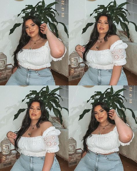 Plus Size Summer Outfits Curvy Fashionista, Plus Size Selfie Poses, Plus Size Posing, Outfits Gorditas, Art Outfit, Poses Selfie, Mario Nintendo, Moda Plus, Causual Outfits