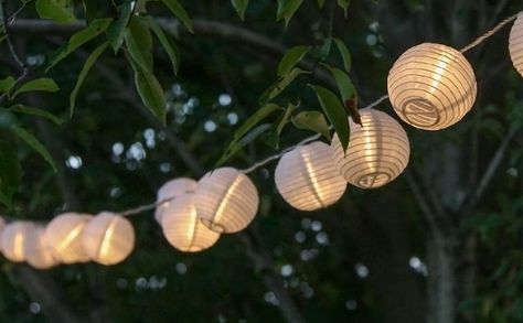 Lantern Party Decorations, Paper Lanterns With Lights, String Lights Bedroom, Paper Lantern String Lights, Lantern Party Decor, Lantern Party, Paper Lanterns Party, Paper Lantern Lights, String Lights In The Bedroom