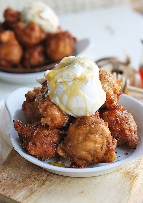 This Homemade Apple Fritter Recipe with Cinnamon and Sugar is honestly one of the easiest recipes to make of all time. It takes maybe 25 minutes from start to finish, and they are so incredibly delicious that you won't believe it took such a short time to make. These apple fritters are a winner! Apple Fritter Recipe, Homemade Apple Fritters, Billy Parisi, Corn Salsa Recipe, Easiest Recipes, Apple Fritter, Yummy Desserts Easy, Cinnamon Recipes, Corn Salsa