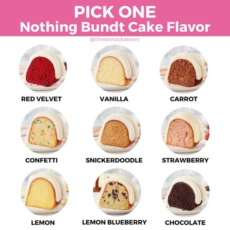 You can only pick one! I'm going with confetti. 🥳What's your top pick? Comment below! 🍰 #pickone #CakeLoversdelight #caketime #Ilovecake #cakecakecake @nothingbundtcakes #nothingbundtcake #foodiefun #dessertideas #dessertblog You Can Only Pick One, Attendance Questions, Store Bought Snack, Nothing Bundt, Nothing Bundt Cakes, Crumbl Cookies, Strawberry Lemon, Quick Easy Snacks, Easy Snack Recipes