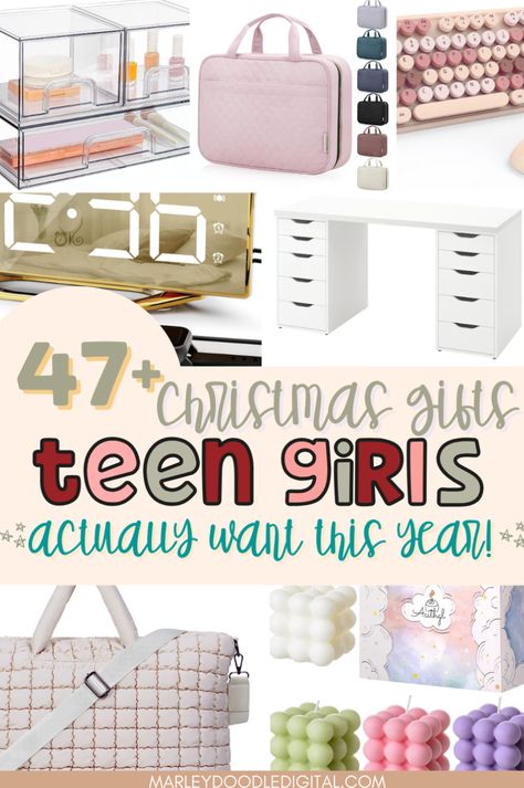 Make this holiday season extra special with 47+ Christmas gift ideas for teen girls! From Amazon finds to trendy accessories and fun wishlist items, this list has the perfect gift for every teen daughter, sister, or friend. These ideas are stylish, cool, and exactly what she’ll want this year. Get inspired and start planning your holiday gifts today! Gifts For Lil Sister, Presents For Teenagers Girl, Gifts For 14th Girl, Target Gifts For Teens, Christmas Gifts For College Daughter, Gift Basket For 12 Year Girl, Teenager Gifts For Girls Christmas, Personalized Gifts For Teens, Teenager Christmas Gifts For Girls Ideas