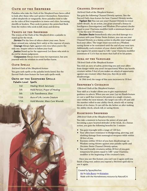 Paladin Oath, 5e Items, Dnd Dm, Dnd Paladin, Hook Ideas, Dnd Homebrew, D D Classes, Home Brewery, Dnd Classes