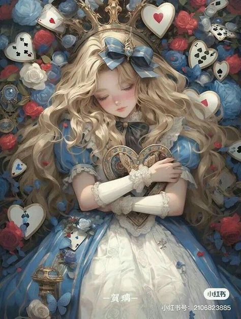 Alice In Wonderland Anime, Alice In Wonderland Original, Alice In Wonderland Fanart, Alice In Wonderland Art, Diy Art Crafts, Alice In Wonderland Illustrations, Alice In Wonderland Aesthetic, Alice In Wonderland Disney, Princess Alice