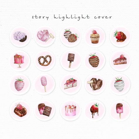 Excited to share this item from my #etsy shop: Sweet icons Instagram highlights | watercolor sweet treats instagram story covers | instagram icons | instagram home bakery | social media Icons Instagram Highlights, Story Covers Instagram, Post Background, Chocolate Business, Chocolate Highlights, Beauty Logo Makeup, Instagram Story Covers, Beige Highlights, Food Bouquet