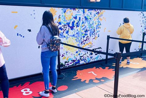 PHOTOS: Show Off Your Skills at the Paint-by-Number Mural at EPCOT’s Festival of the Arts! Paint By Numbers Mural, Paint By Number Mural, Interactive Art Wall, Experiential Art, Paint A Picture, Engagement Events, Painting Activities, Best Paint, Event Activities