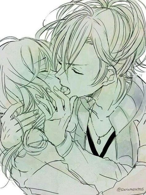 Simp Quotes, Diabolic Lover, Diabolik Lovers Yuma, Yuma Mukami, Kissing Drawing, Sweet Anime, Diabolik Lovers Wallpaper, Madara Wallpaper, Anime Show