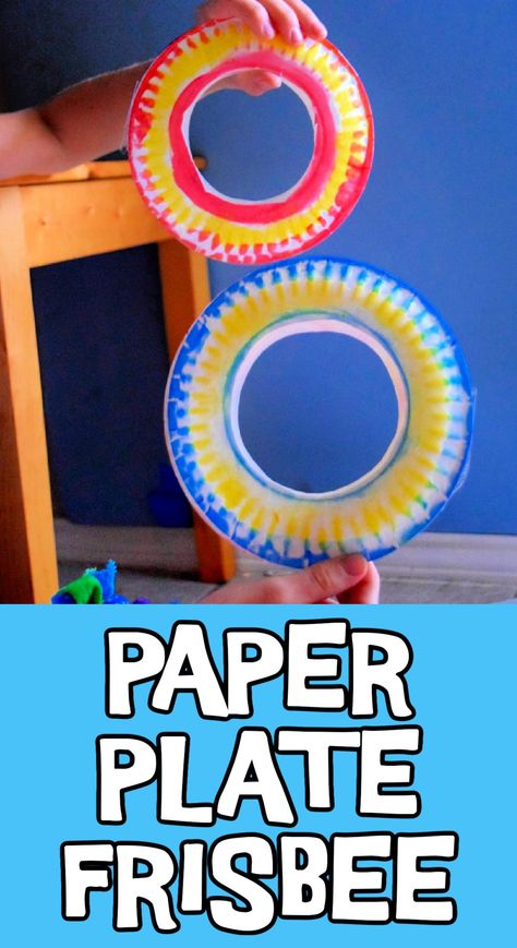 How to Make a Paper Plate Frisbee | Kids Activities Blog Paper Plate Frisbee, Art And Craft For Kids, Maker Space, Paper Plate Crafts, Plate Crafts, Craft For Kids, Played Yourself, Paper Plate, Art And Craft