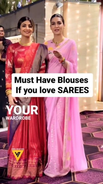 Must Have Blouses For Saree, Bangalore Silk Saree, Must Have Sarees, Silk Saree Styling Ideas, Trending Blouse Designs For Silk Saree, Linen Saree Blouse Designs, Blouses For Sarees, Build Your Wardrobe, Blouse Ideas