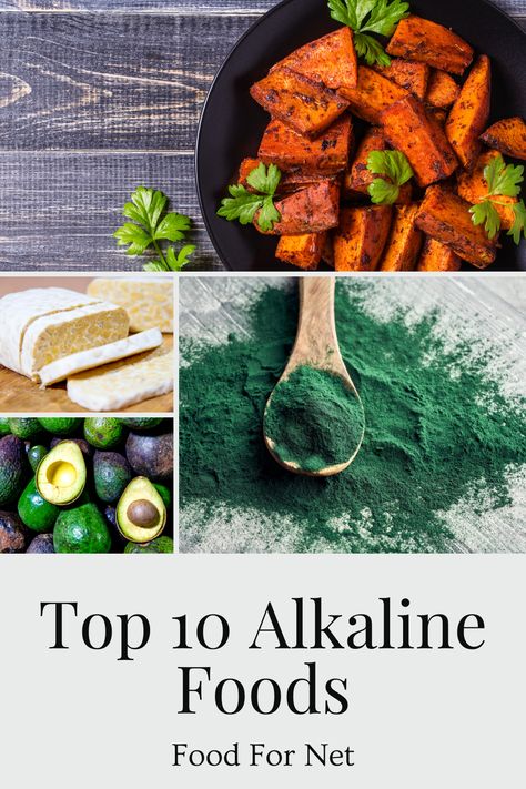 Here are the 10 most powerful alkaline foods, ones that promote your health in a variety of ways. #alkaline #healthy Alkaline Juicing Recipes, How To Alkalize Your Body Fast, Foods High In Alkaline, High Alkaline Foods, Alkaline Desserts, Alkaline Foods Dr Sebi, Top Alkaline Foods, Acid Forming Foods, Alkaline Fruits