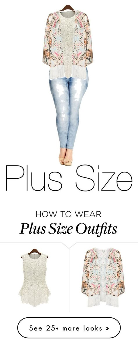 "Plus Size" by lanvinbeauty on Polyvore featuring City Chic, Mat and plus size clothing Plus Size Sets, Outer Design, Look Plus Size, Light Jeans, Big Girl Fashion, Mode Casual, Plus Size Beauty, Moda Plus, Plus Size Fashion For Women