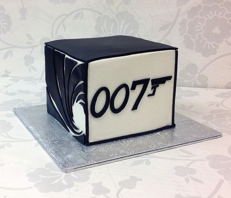 James Bond Cake, 21 Party, 21st Party, Grooms Cake, Man Birthday, Celebration Cakes, James Bond, Cupcake, Dessert