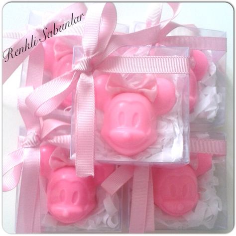 Minnie mouse Homemade Scented Candles, Decorative Soaps, Minnie Mouse Birthday Party, Mini Mouse, Mouse Birthday, Minnie Mouse Birthday, Scented Candles, Minnie Mouse, Soap