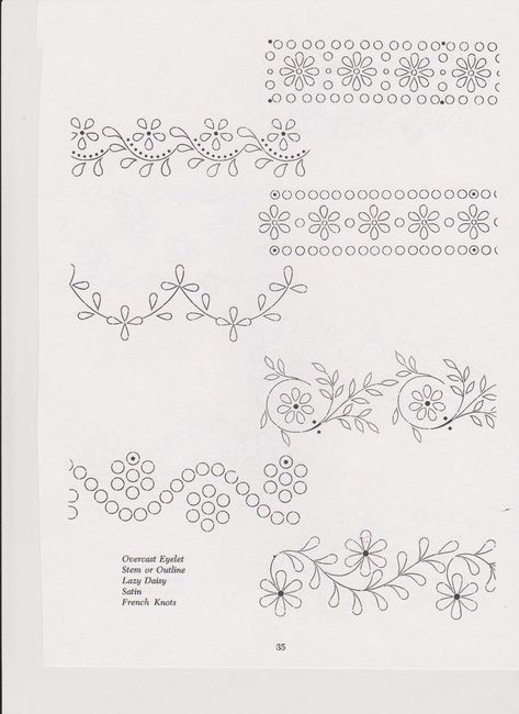 Embroidery Design Templates, Border Embroidery Designs Border Embroidery Designs Patterns, Hand Embroidery Patterns Free, Embroidery Template, Hand Embroidery Patterns Flowers, Diy Embroidery Patterns, Border Embroidery Designs, Embroidery Stitches Tutorial, Hand Work Embroidery