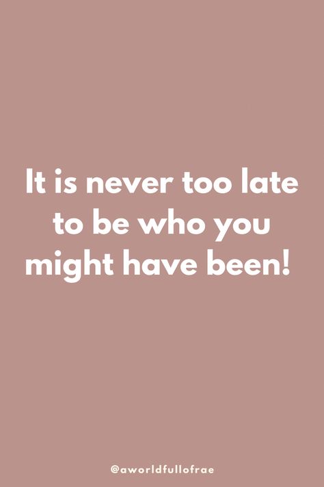 It’s never too late to be who you might have been. Show yourself some grace then show up! #selfimprovement #mentalwellness #2023 quotes 2023 Quotes, Show Yourself, Find Quotes, Mindset Quotes, Never Too Late, Mental Wellness, Positive Mindset, Show Up, Too Late