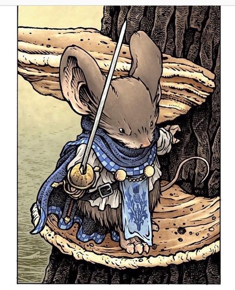 Mouseguard Stjepan by David Petersen David Petersen Art, Mouseguard Art, Mouse Knight, Mouse Guard Rpg, Mouse Warrior, David Petersen, Mouse Guard, Goblin Art, Mouse Illustration