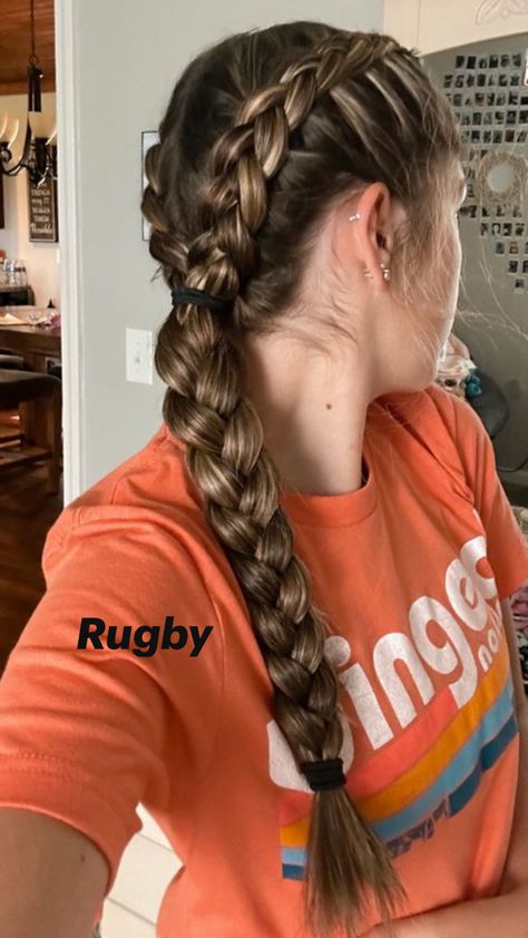 Tennis Hairstyles, Football Hairstyles, Cornrows Ideas, Sunkissed Hair, Cute Volleyball Hairstyles, Running Hairstyles, Soccer Hairstyles, Soccer Hair, Volleyball Hair