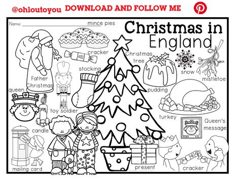 Download This Image NOW! Around The World Coloring Pages, Swedish Christmas Traditions, Kids Christmas Coloring Pages, Christmas In England, English Christmas, Christmas Around The World, Christmas Worksheets, Coloring Pages Inspirational, Swedish Christmas