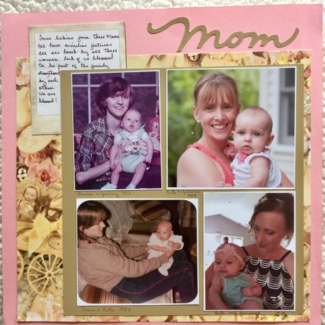 Scrapbook For Mom From Daughter, Scrapbook For Parents, Mom Scrapbook Ideas, Scrapbook Ideas For Daughter, Scrapbook Ideas For Mom, Scrapbook For Mom, Scrapbook Project, Cute Scrapbooks, Scrapbook Gift