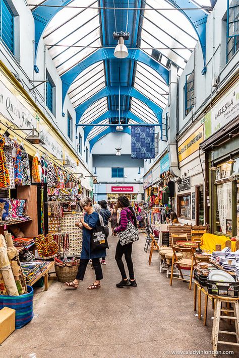 Brixton Village is a great south London market. This guide to the 14 best London markets will show you everything from Borough Market to Portobello Road Market and Camden Market. It has the best markets in London, and shows London market food, London market vintage goods, and more. From the best food markets in London to the overall best market in London, it has you covered. #london #markets #brixton European Market, Market Pictures, Urban Market, London Flea Markets, Street Market, London Markets, Best London Markets, Portobello Road London, Portabella Market London