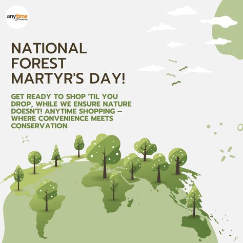 🌳🛍️ Happy National Forest Martyr's Day! 🙌 

At AnyTime Shopping, we're all about embracing nature's beauty and preserving its treasures. As we remember those who've sacrificed for our forests. 

Just like the trees that stand strong, our upcoming ecommerce platform is rooted in quality, variety, and convenience. 🌱🛒 

 #EcoFriendlyFinds #ShopSustainably  #ShoppingWithPurpose #ForestMartyrsDay #ComingSoon #AnyTimeShopping #FutureOfShopping #NatureMatters #AE National Forest Martyrs Day, Martyr's Day, Martyrs Day, Martyrs' Day, Embrace Nature, Stand Strong, National Forest, Skin Health, Nature Beauty