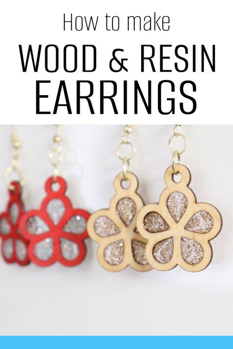 Create stunning laser cut wood earrings that are filled with UV resin using this easy DIY tutorial. Learn how to design and cut the wood, prepare the resin, and assemble the earrings. The result is a unique and eye-catching accessory that is perfect for any occasion. Follow the steps and customize your design to match your personal style. Don't wait, start making your own laser cut wood earrings filled with UV resin today! Laser Engraving Jewelry Ideas, Laser Projects Ideas, Laser Wood Projects, Lazer Engraver Ideas, Laser Cut Earrings Wood, Glowforge Aura, Laser Cut Projects, Xtool Projects, Laser Earrings