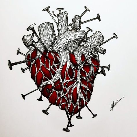 Heart Shattering Art, Shattered Glass Heart Tattoo, Shattered Heart Tattoo, Heart Surrealism, Cool Heart Drawings, Guarded Heart, Fragile Art, Anatomical Heart Drawing, Ap Art Concentration