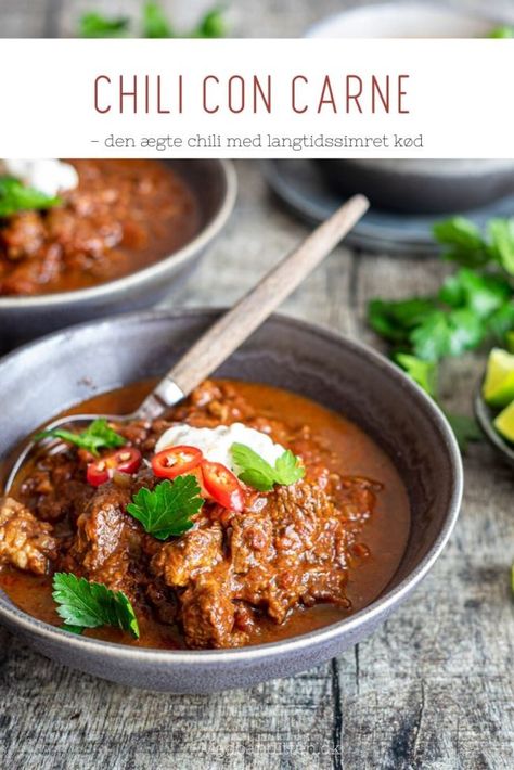 Low Carb Chili, Chili Bowl, Street Food, Food Inspiration, Slow Cooker, Chili, Snack Recipes, Low Carb, Food And Drink