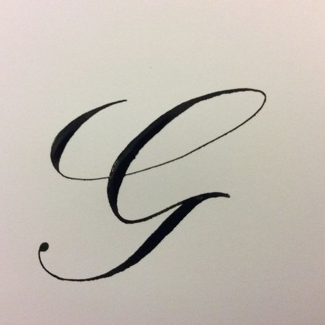 G In Cursive, Cursive G, The Letter G, G Letter, In Cursive, Cursive Letters, Letter G, Painting On Wood, Hand Lettering