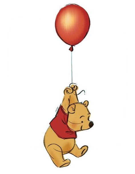 Winnie The Pooh Balloon, Pooh Balloon, Winnie The Pooh Tattoos, Winnie The Pooh Drawing, Tattoos Pinterest, Winnie The Pooh Pictures, Winnie The Pooh Birthday, Bear Images, Cute Winnie The Pooh