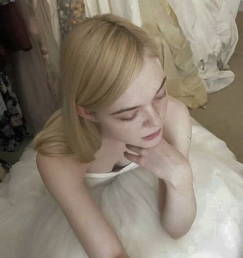 Ellie Fanning, Celebrity Brides, Terrence Loves You, Unconventional Wedding, White Gown, Sofia Coppola, Elle Fanning, Marie Antoinette, Just Girly Things