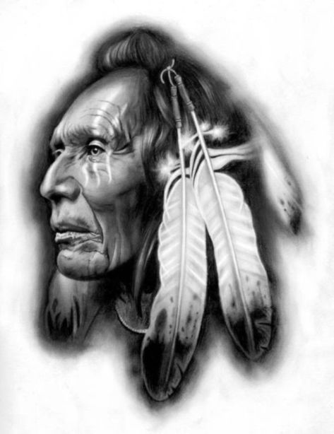 American Indian Tattoo, Indian Chief Tattoo, Cherokee Indian Tattoos, Indian Tattoo Design, Indian Drawing, Native American Drawing, Native American Tattoo, Sanskrit Tattoo, American Indian Tattoos