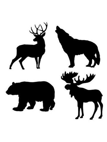 Free printable Wild Animals stencils and templates Wooden Pallet Signs, Animal Stencils, Wood Burning Patterns Stencil, Stencils For Wood Signs, Animal Templates, Animal Stencil, Wooden Pallet Furniture, Deer Silhouette, Stencils Printables