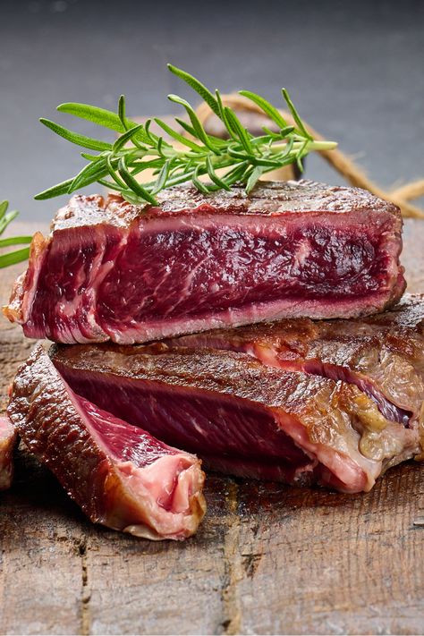 blue rare steak sliced on a wood cutting board Blue Rare Steak, Steak Aesthetic, Rare Meat, Beef Rib Steak, Blue Steak, Broiled Steak, Steak And Chips, Medium Rare Steak, Rare Steak