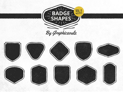 Badge Shapes - Vol.2 by Graphicsoulz Badge Shapes, Games Room Inspiration, Riverdale Cheryl, Games Room, Badge Design, Personal Logo, Simple Lines, Birdhouse, Vol 2