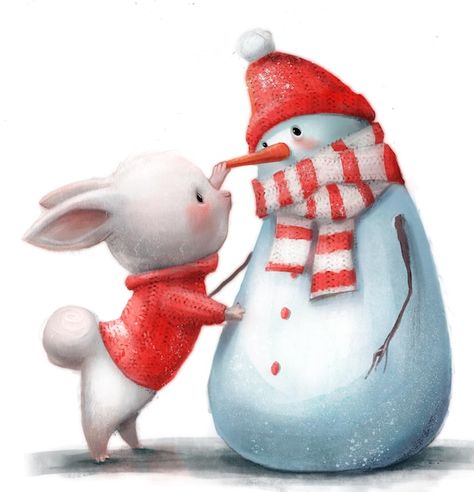 Photo a bunny with a red sweater and a r... | Premium Photo #Freepik #photo #snowman #white-rabbit #cute-christmas #happy-snowman Snowman Christmas Card, Snowman Christmas Cards, Christmas Bunny, Bunny Painting, Mickey Mouse Wallpaper, Cute Cartoon Characters, Christmas Characters, Christmas Drawing, A Bunny