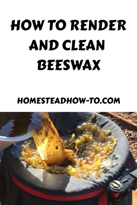 Rendering beeswax is the process of melting beeswax from your hives and cleaning it so you can use it. Here how to do it! Melting Beeswax How To, Uses For Beeswax Diy, Rendering Beeswax In Crockpot, Beeswax Ideas, Beeswax Molds, Painters Cloth, Beeswax Diy, How To Render, Reusable Food Wrap