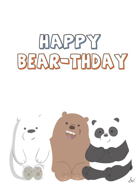 We Bare Bears Birthday Design on Behance We Bare Bears Birthday, Happy Birthday Bear, Ice Bear We Bare Bears, Bear Quote, We Bare Bears Wallpapers, Happy Birthday Wallpaper, Bear Images, Ice Bear, Ice Bears